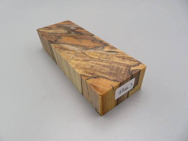 Blocchetto in faggio stabilizzato 125x42x26 mm.