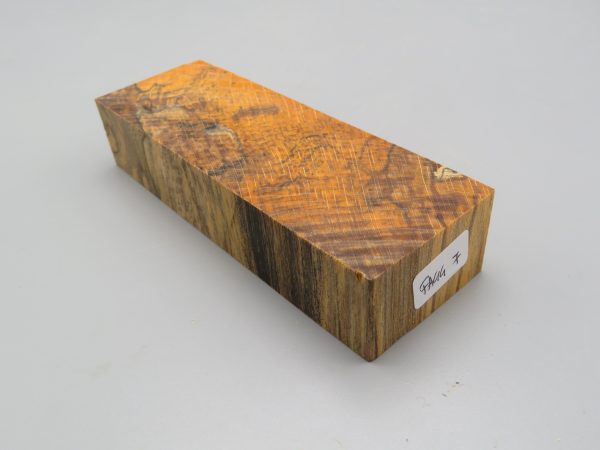 Blocchetto in faggio stabilizzato 125x42x26 mm.