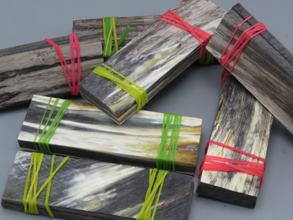 Piastrine di corno di bovino bianco/nero o tipo "Brasile"