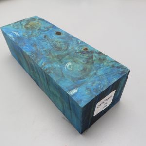 Blocchetto in radica di castagno stabilizzato 140x50x40 mm.