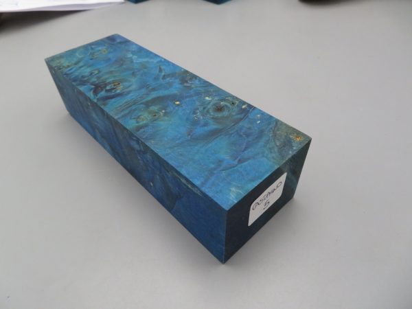 Blocchetto in radica di castagno stabilizzato 140x50x40 mm.