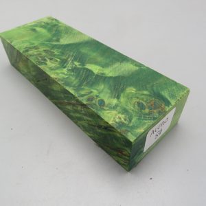 Blocchetto in radica di acero stabilizzato 125x42x26 mm.
