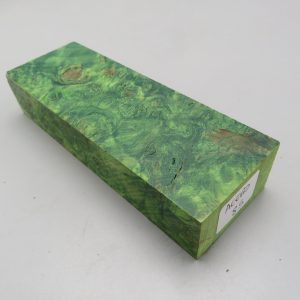 Blocchetto in radica di acero stabilizzato 125x42x26 mm.