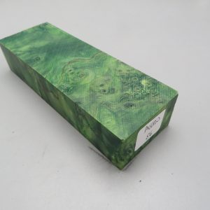 Blocchetto in radica di acero stabilizzato 125x42x26 mm.