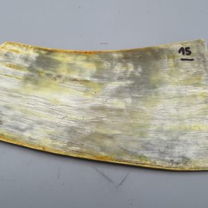 Piastra in corno bovino biondo