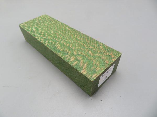 Blocchetto in platano stabilizzato 125x42x26 mm.