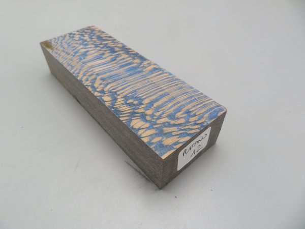 Blocchetto in platano stabilizzato 125x42x26 mm.
