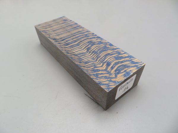 Blocchetto in platano stabilizzato 125x42x26 mm.