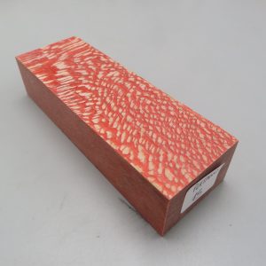 Blocchetto in platano stabilizzato 125x42x26 mm.