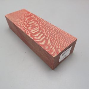 Blocchetto in platano stabilizzato 125x42x26 mm.