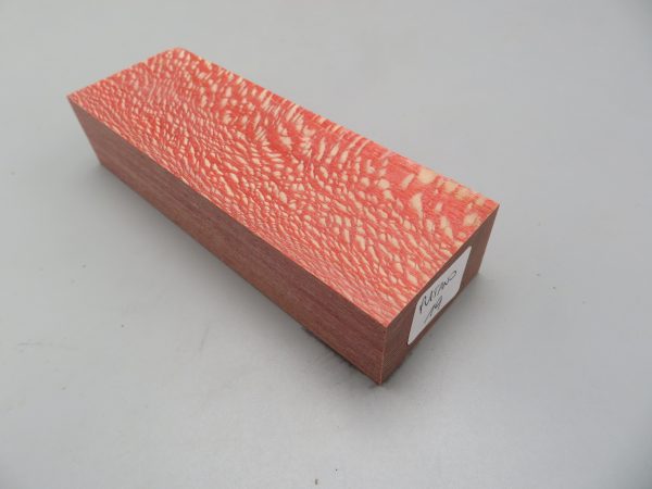 Blocchetto in platano stabilizzato 125x42x26 mm.