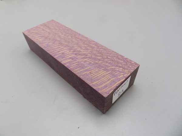 Blocchetto in platano stabilizzato 125x42x26 mm.
