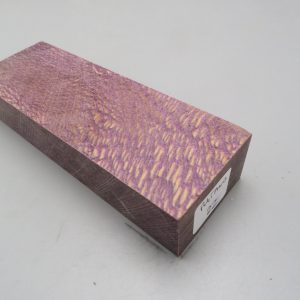Blocchetto in platano stabilizzato 125x42x26 mm.