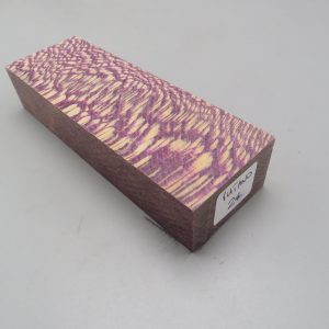 Blocchetto in platano stabilizzato 125x42x26 mm.