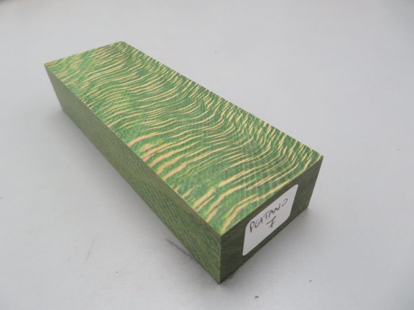 Blocchetto in platano stabilizzato 125x42x26 mm.